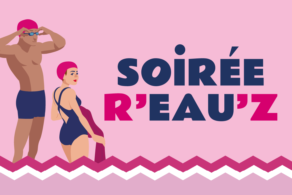 Visuel créé par Grand Chambéry pour la soiréé R'eau'Z de la piscine du stade
